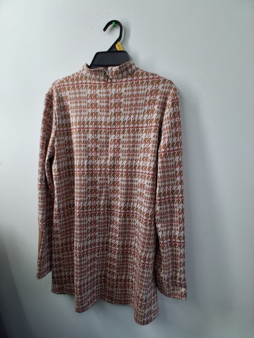 Tyler Böe Houndstooth Long Knit Tunic Sweater (Size XS)